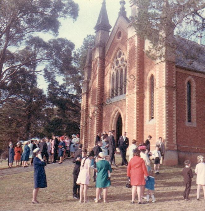 Wedding at Tarnagulla Methodist Church C1965