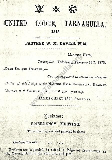 Freemasons' Lodge 1873